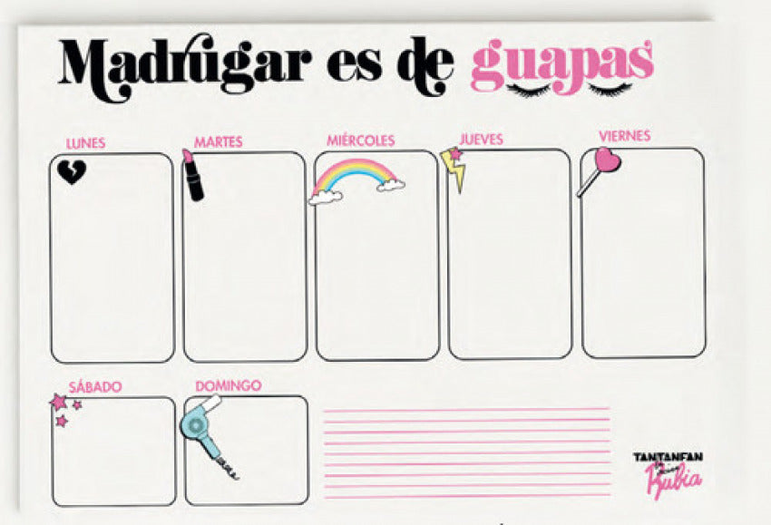 PLANIFICADOR LA VECINA RUBIA