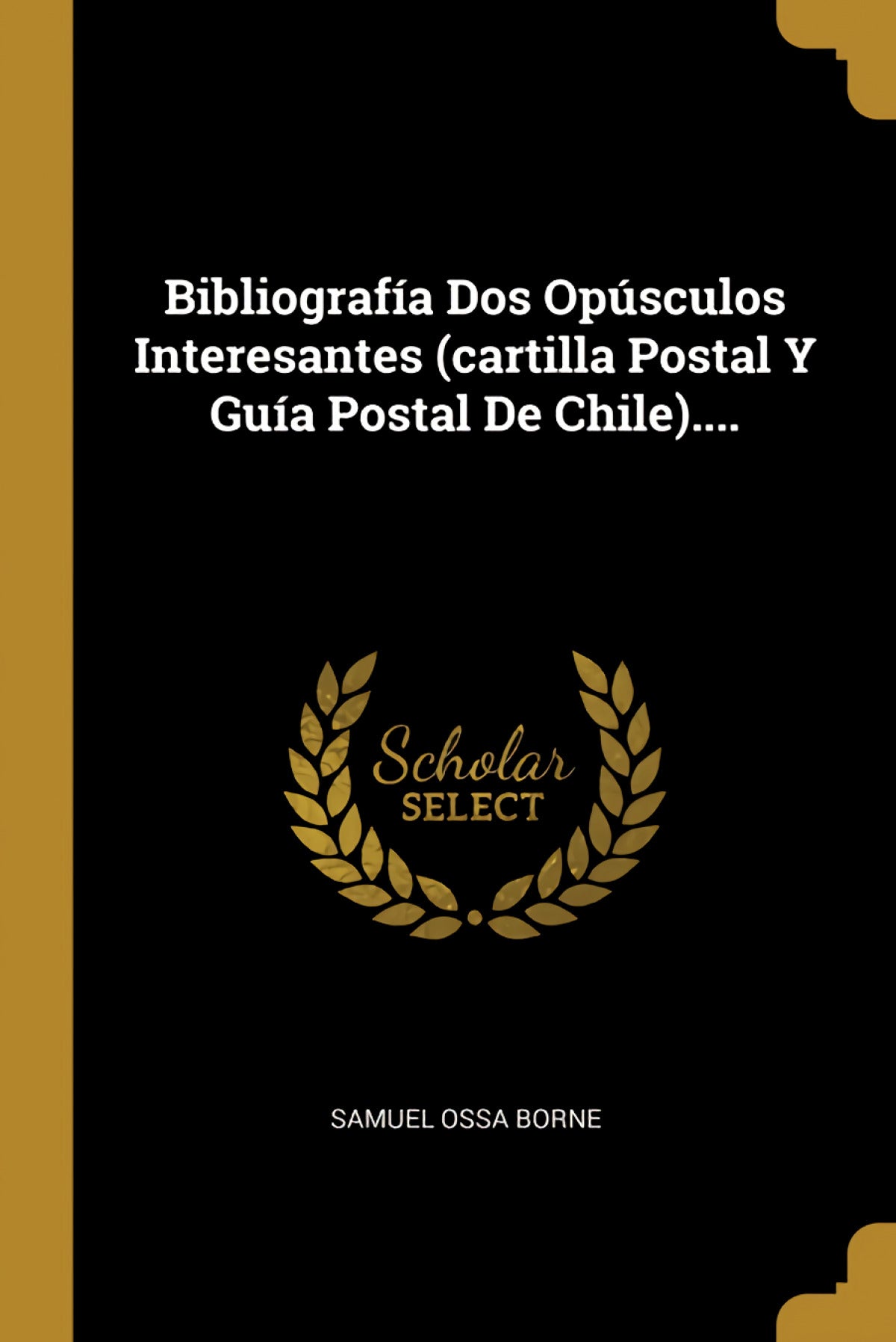 Bibliografía Dos Opúsculos Interesantes (cartilla Postal Y Guía Postal De Chile)....
