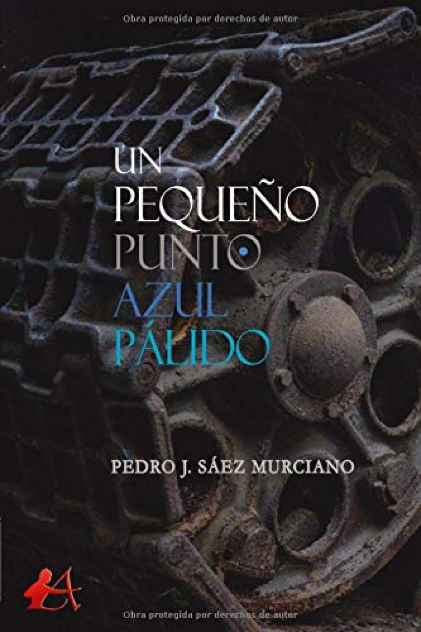 Un pequeño punto azul pálido