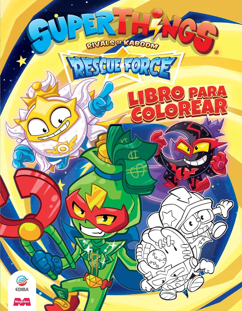 Libro para colorear Superthings Rescue Force - España