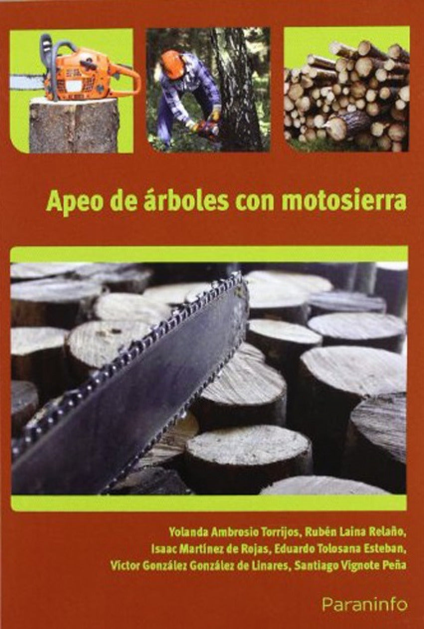 Apeo de arboles con motosierra