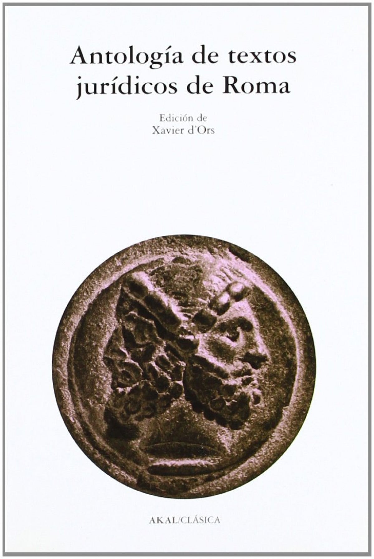 Antología de textos jurídicos de Roma