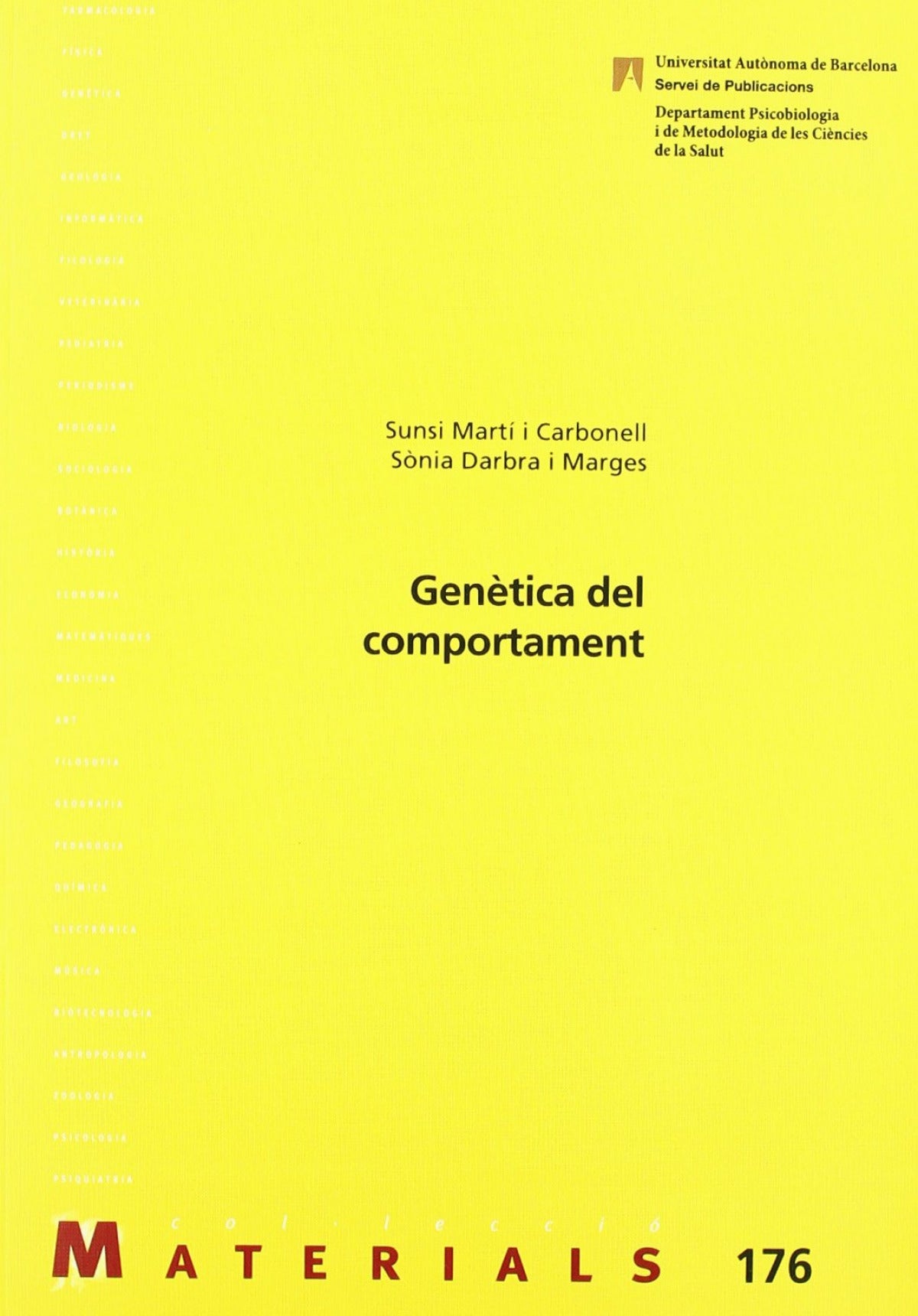 GenèÄtica del comportament