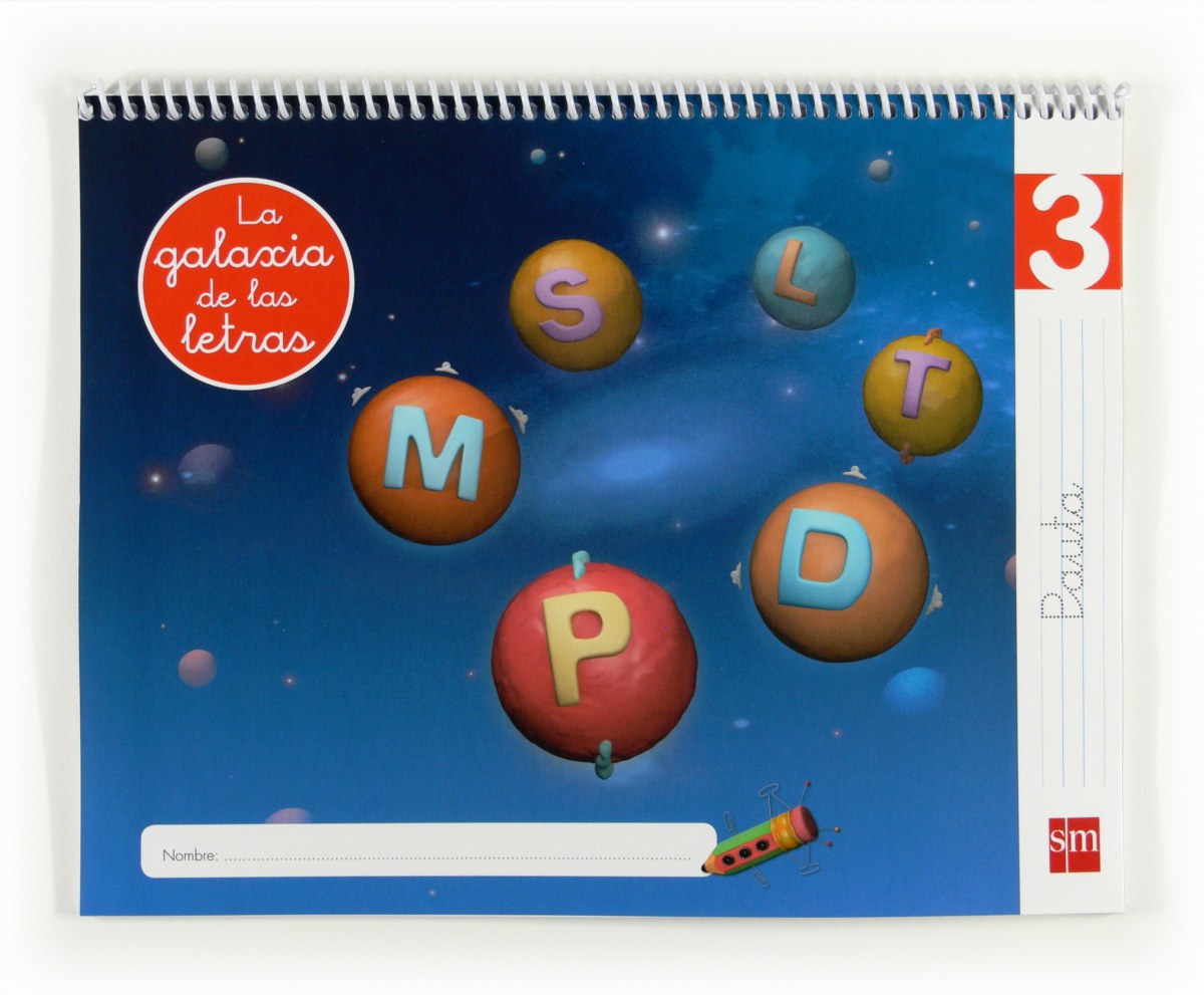 LECTOESCRITURA PAUTA 4 AÑOS NIVEL 3 GALAXIA DE LAS LETRAS
