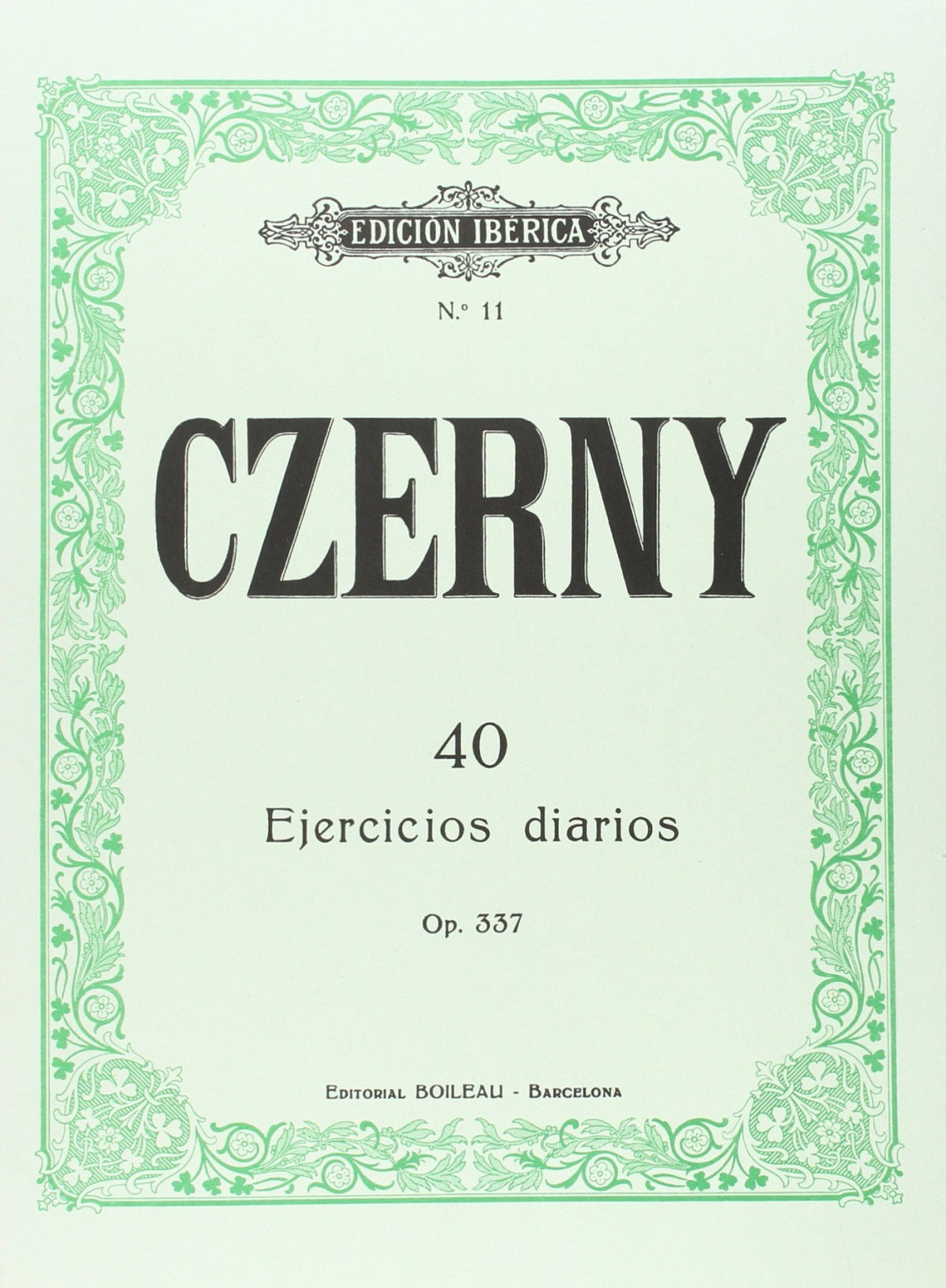 40 ejercicios diarios op.337