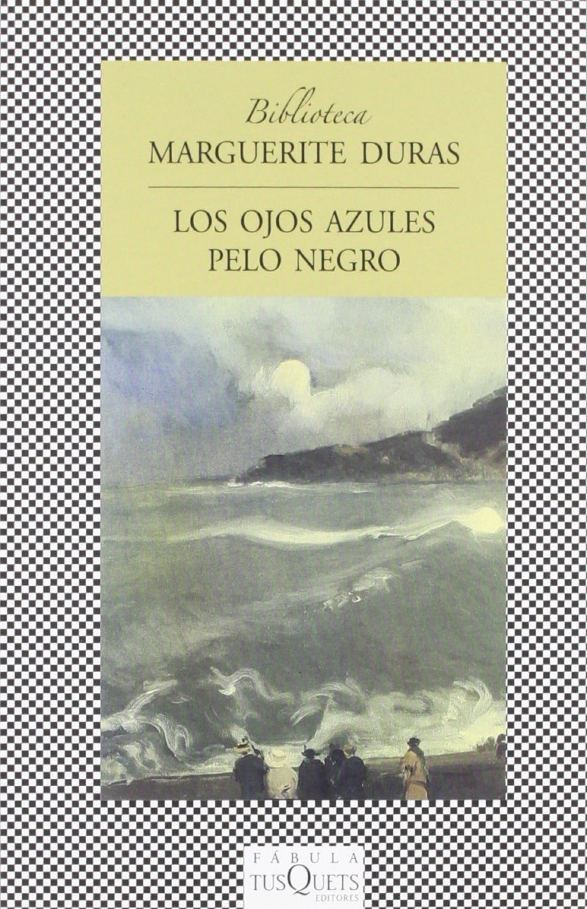 Los ojos azules pelo negro