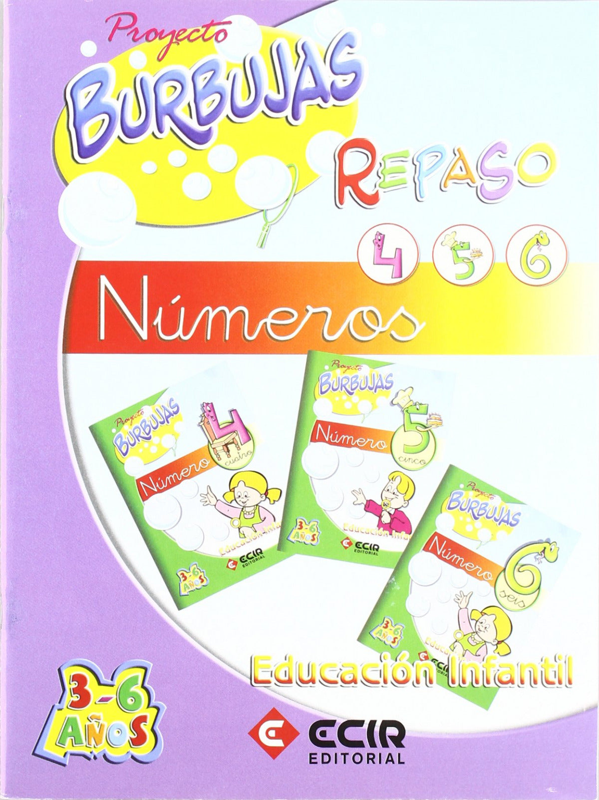 BURBUJAS REPASO NUMEROS 4 5 6