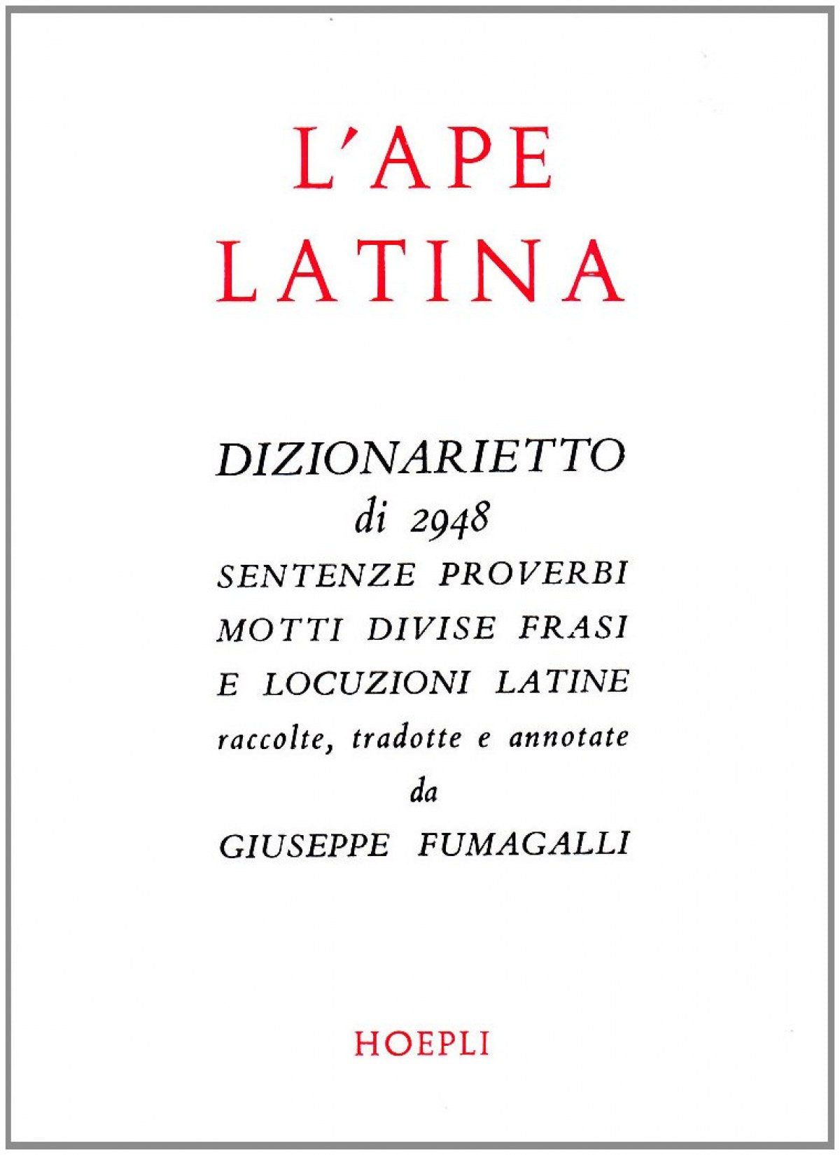 L'ape latina