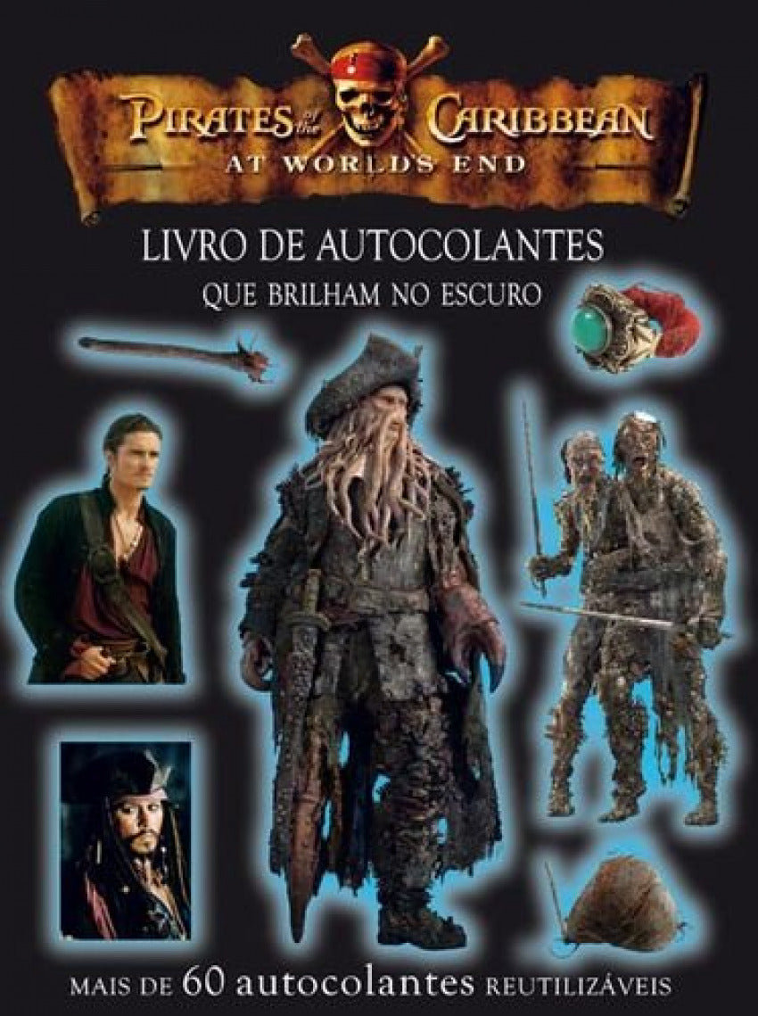 PIRATAS DAS CARAÍBAS: LIVRO DE AUTOCOLANTES
