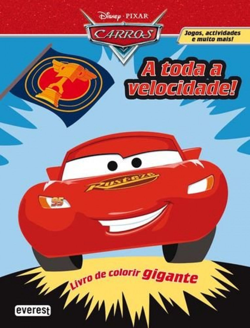 CARROS: A TODA VELOCIDADE! LIVRO DE COLORIR GIGANTE