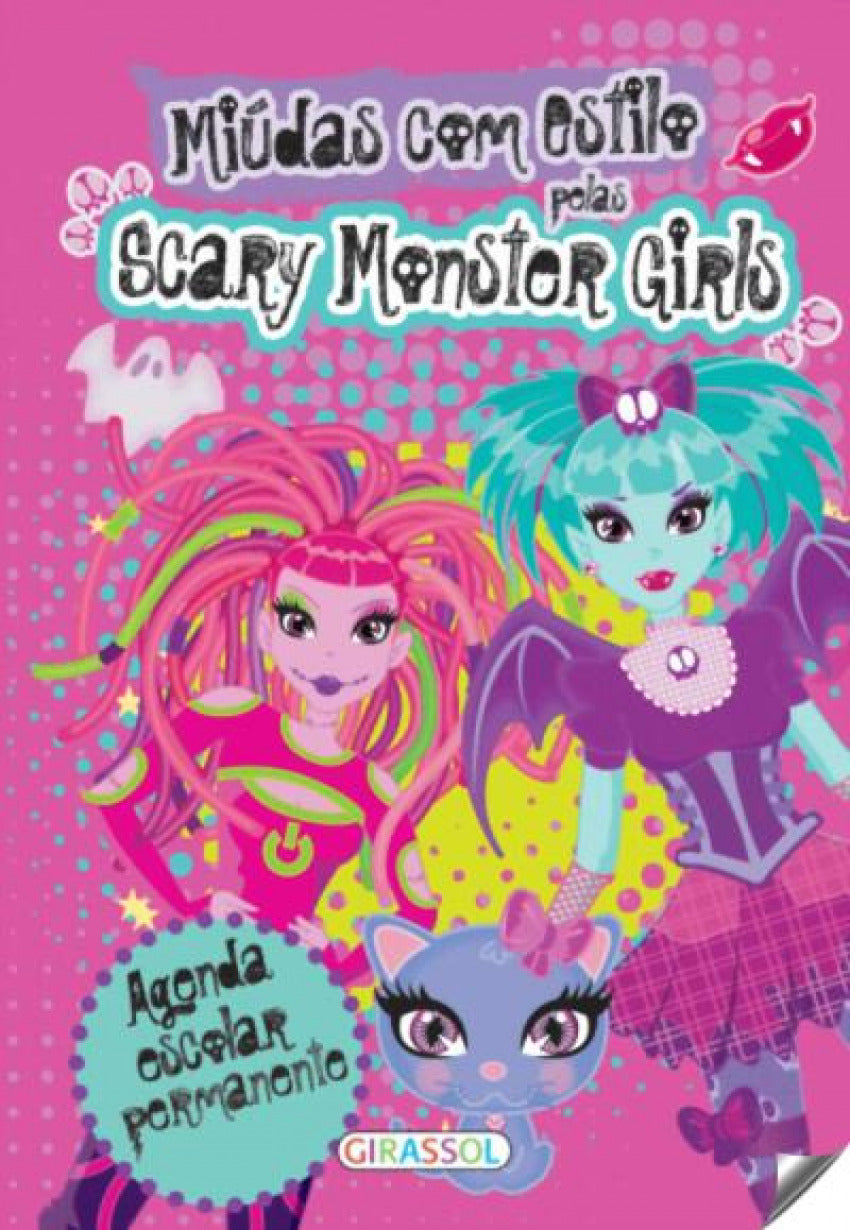 AGENDA ESCOLAR PERMANENTE-MIUDAS COM ESTILO-ROXO