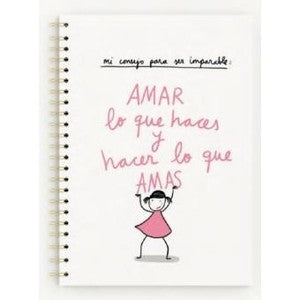 LIBRETA A4 AMAR LO QUE HACES
