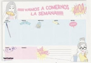 PLANIFICADOR LAS RAYADAS ¡VAMOS A COMERNOS LA SEMANA!