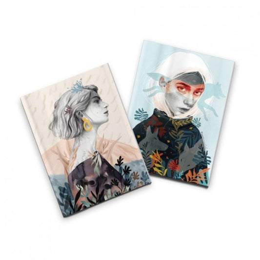 (pack2).naranjalidad lobos y pendiente.(cuadernos cosidos)