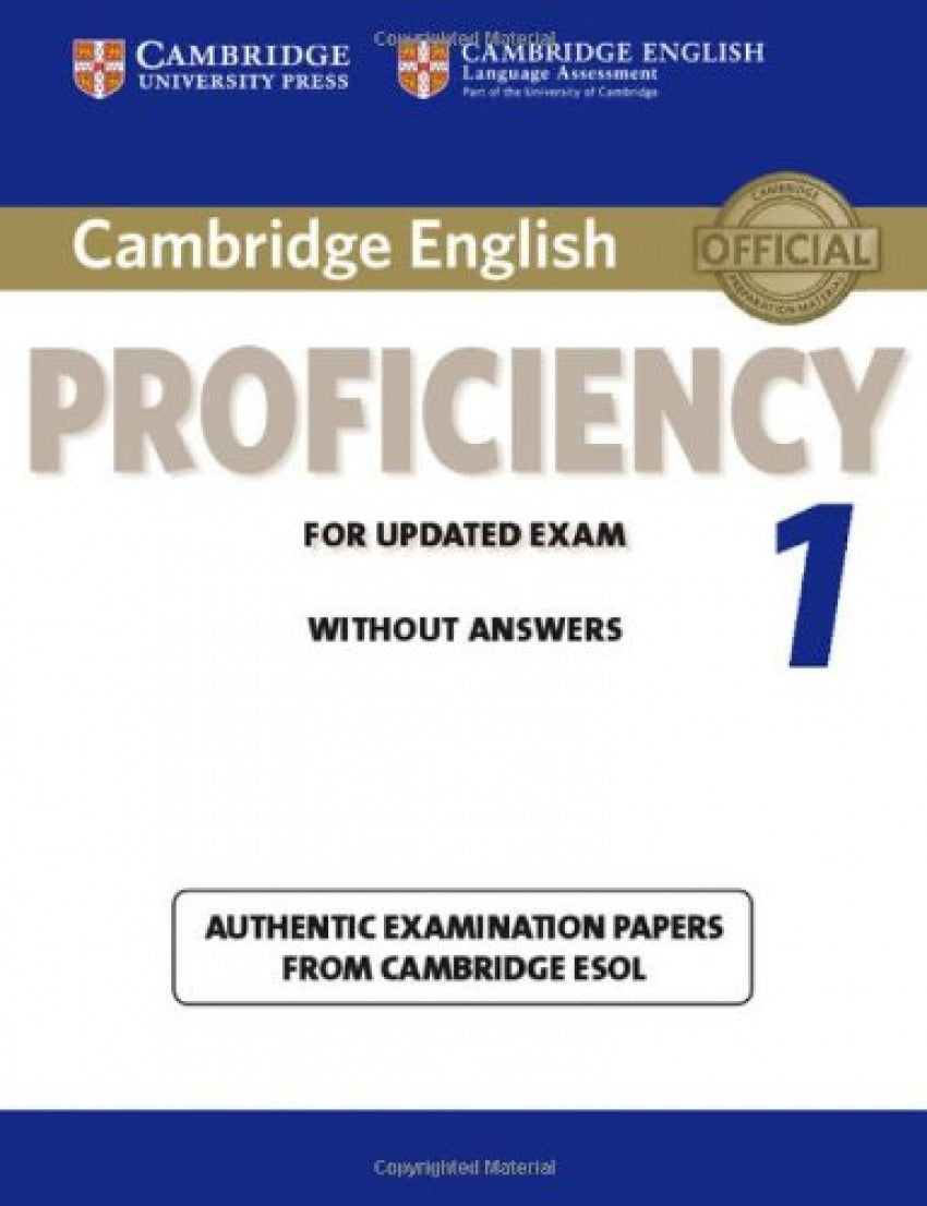 Cambridge proficiency english updated 1. Student without key