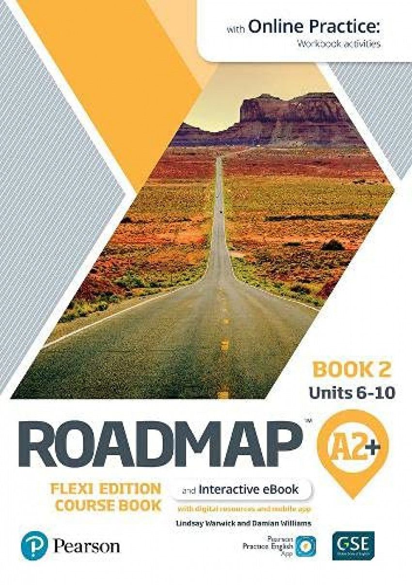 ROADMAP A2+ FLEXI EDITION COURSE BOOK 2 WITH EBOOK AND ONLINE PRACTICE A
