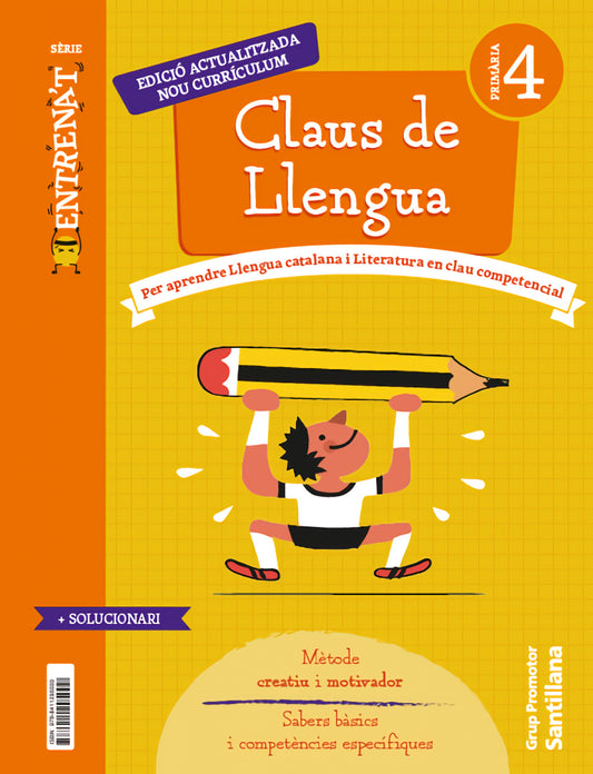 QUADERN CLAUS LLENGUA 4T.PRIMARIA. ENTRENAT. CATALUNYA 2023