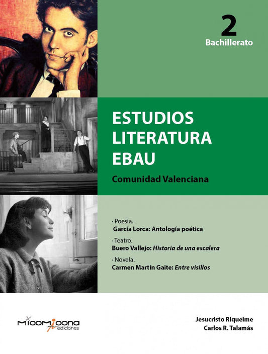 ESTUDIOS LITERATURA EBAU 2º BACHILLERATO (COMUNIDAD VALENCIANA)
