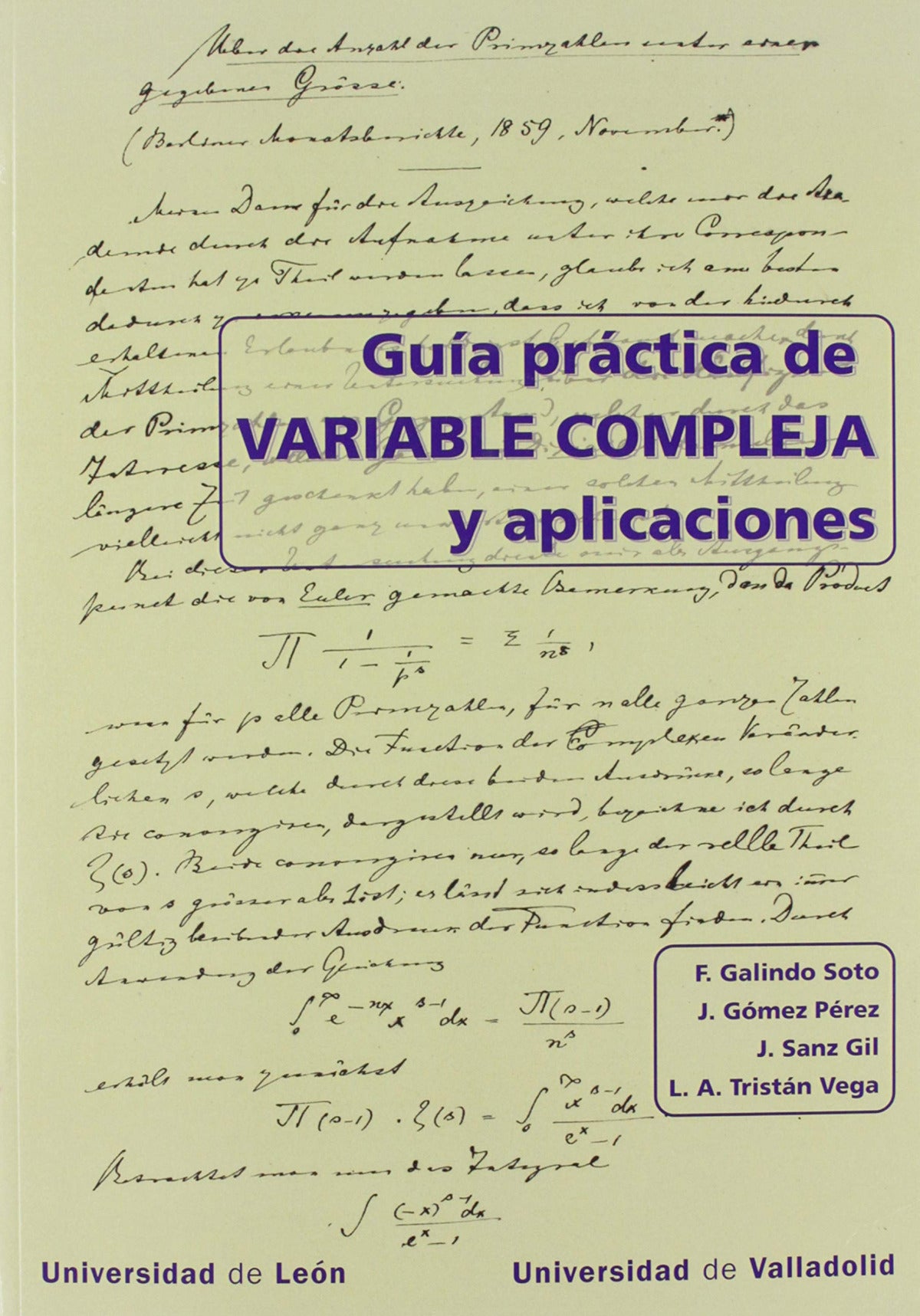 GUÍA PRACTICA DE VARIBALE COMPLEJA Y APLICACIONES