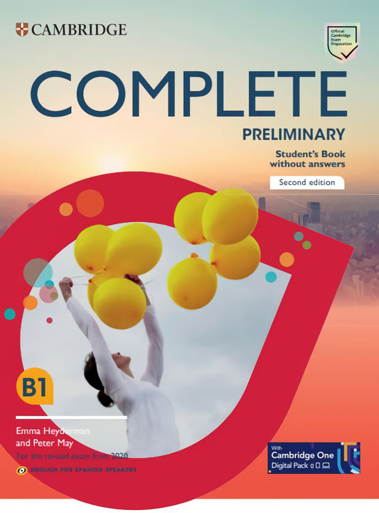 Complete Preliminary Second edition English for Spanish Speakers Student's Pack Updated (Student's Book without answers and Workbook without answers and Audio)
