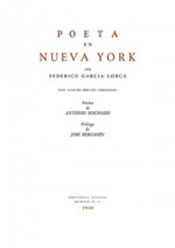 POETA EN NUEVA YORK (FACSÍMIL)
