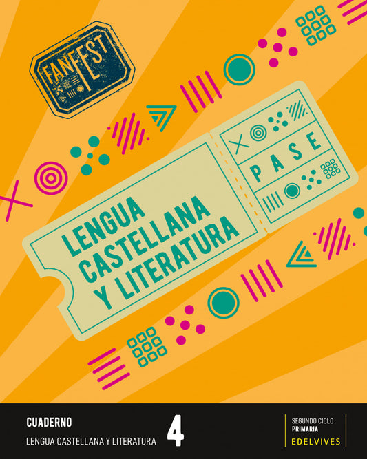 CUADERNO LENGUA CASTELLANA 4ºPRIMARIA. FANFEST 2023