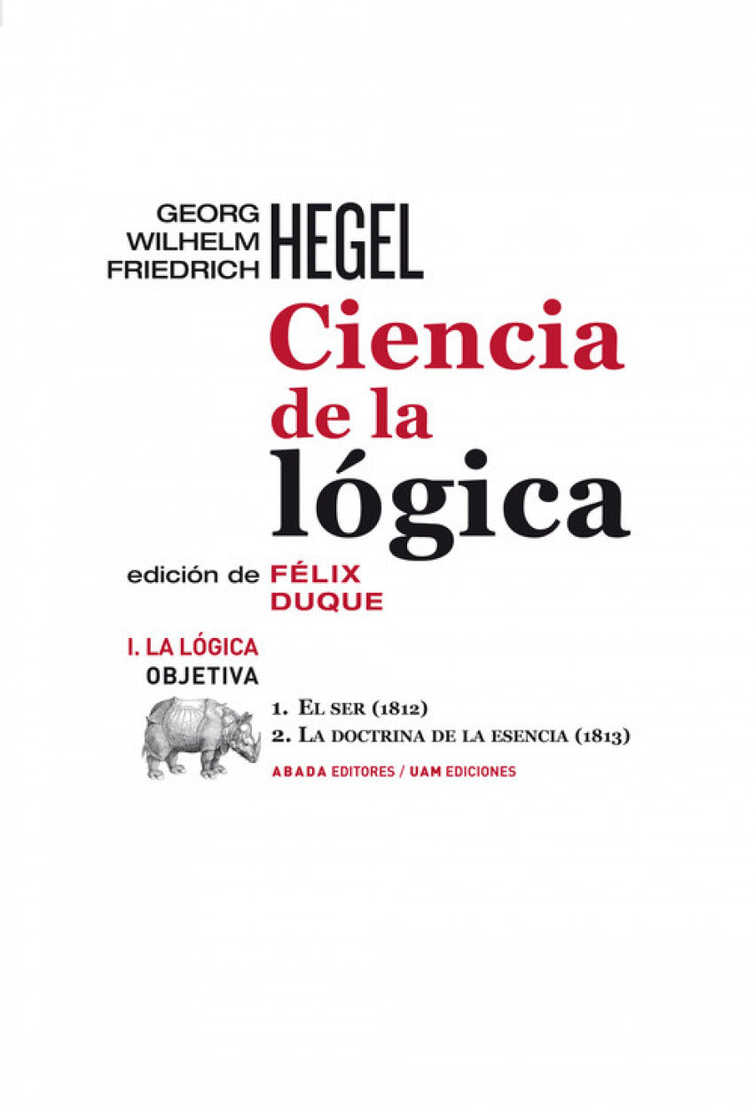 Ciencia de la lógica I. La lógica objetiva