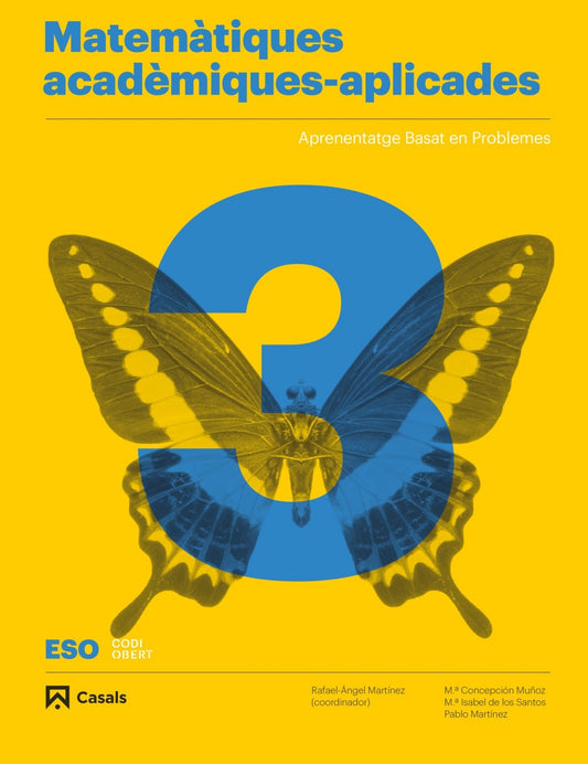 MATEMÁTIQUES 3R.ESO. ACADÉMIQUES-APLICADES 3R.ESO. CÓDIGO ABIERTO 2019