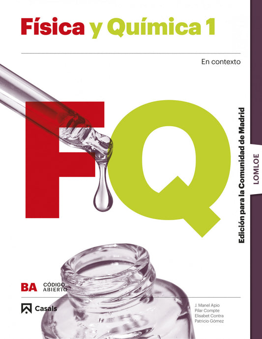 FÍSICA Y QUÍMICA 2ºBACHILLERATO. CÓDIGO ABIERTO. MADRID 2023