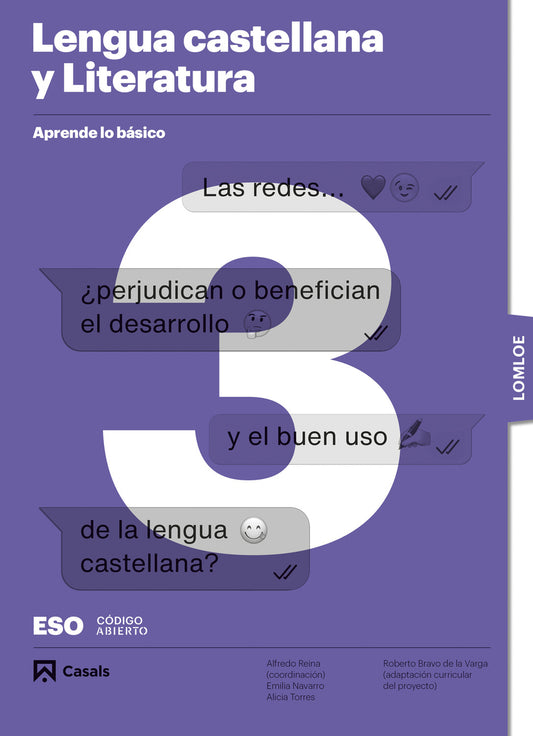Aprende lo básico. Lengua castellana y Literatura 3 ESO. LOMLOE