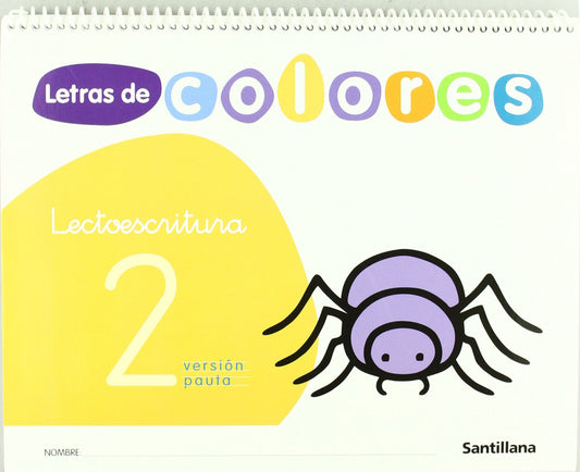 LETRAS COLORES 2.PAUTA (3 AÑOS).LECTOESCRITURA