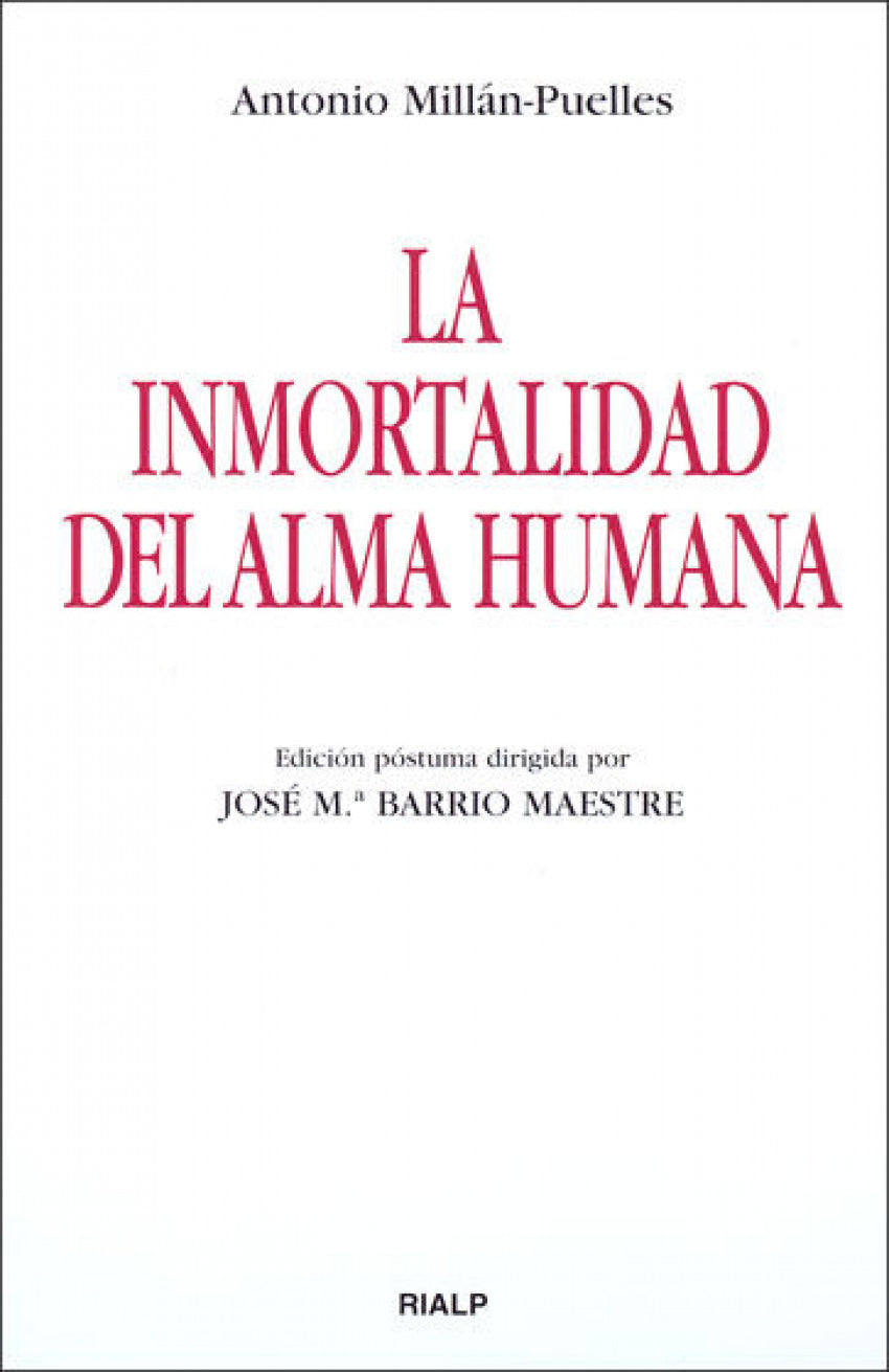 La inmortalidad del alma humana