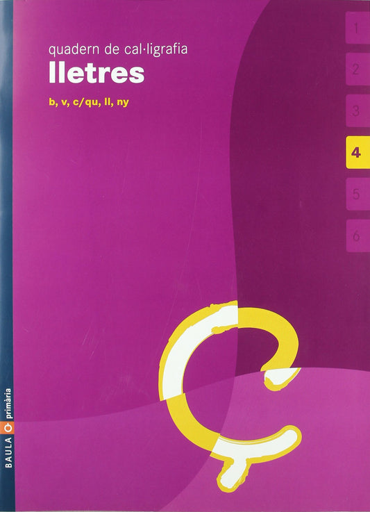 (CAT).(05).4.QUAD.CAL·LIGRAFIA LLETRES (4ANYS) B-V-C-QU-LL-
