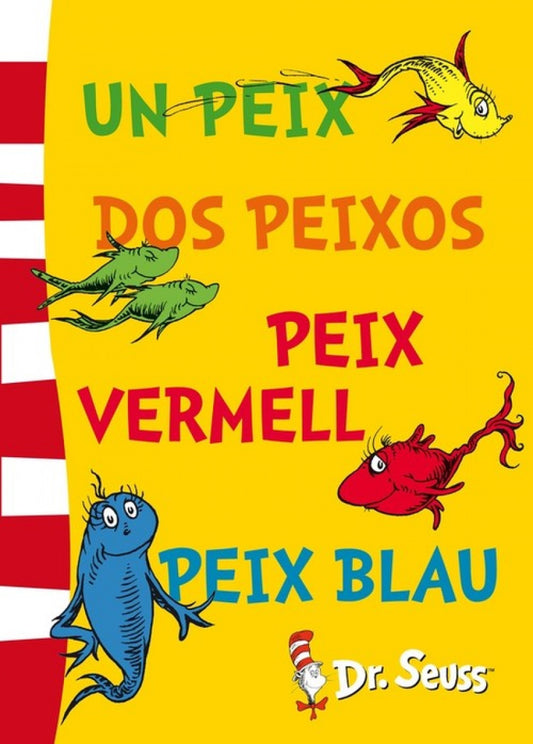 Un peix dos peixos peix vermell peix blau