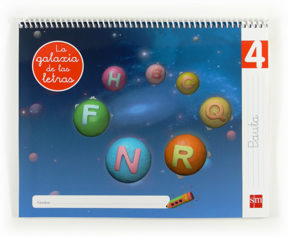 LECTOESCRITURA PAUTA 5 AÑOS NIVEL 4 GALAXIA DE LAS LETRAS