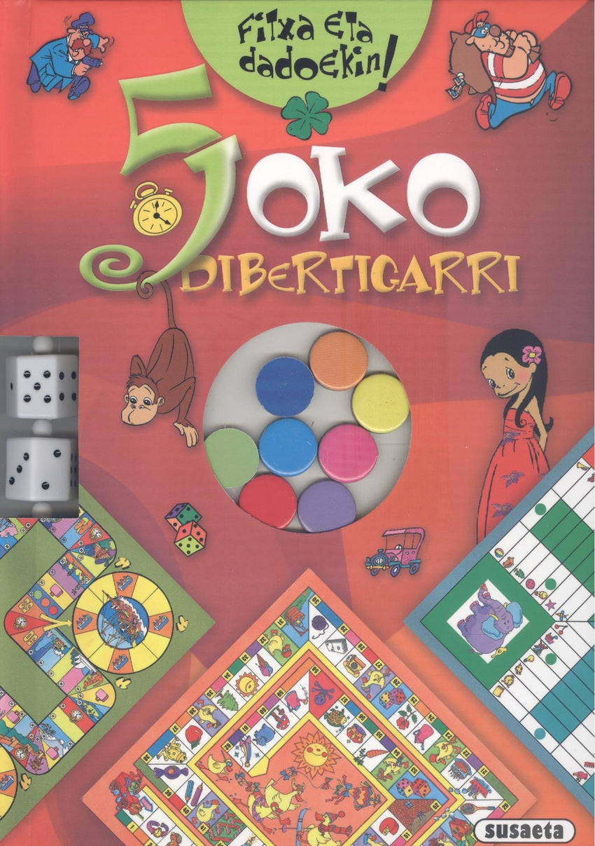 (eus).5 joko dibertigarri.(fitxa eta dadoekin).(ref:9635)