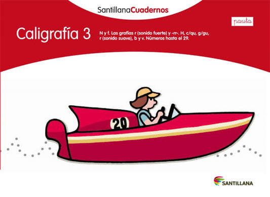 Caligrafía, 3 Educación Primaria (pauta). Cuaderno