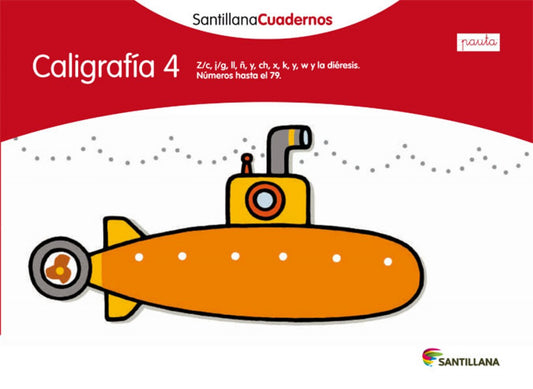 Caligrafía, 4 Educación Primaria (pauta). Cuaderno