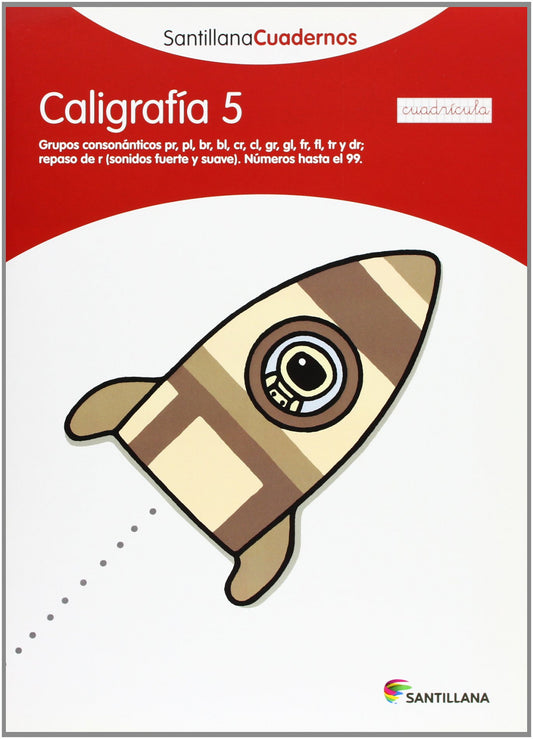 Caligrafía, 5 Educación Primaria (cuadrícula). Cuaderno