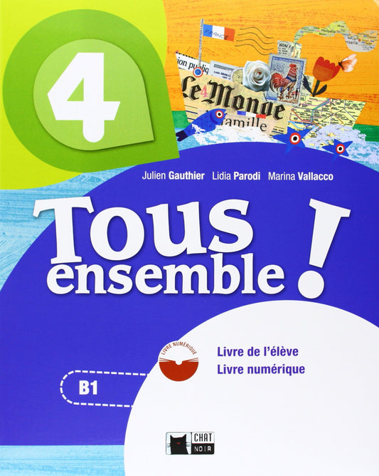 Tous ensemble 4ºeso livre +dvd. Chat noir