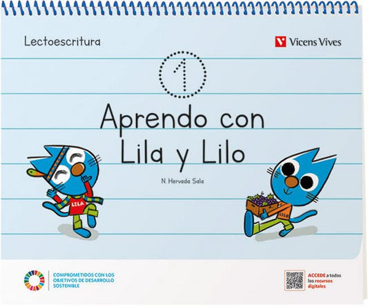 APRENDO CON LILA Y LILO CUADERNO 1