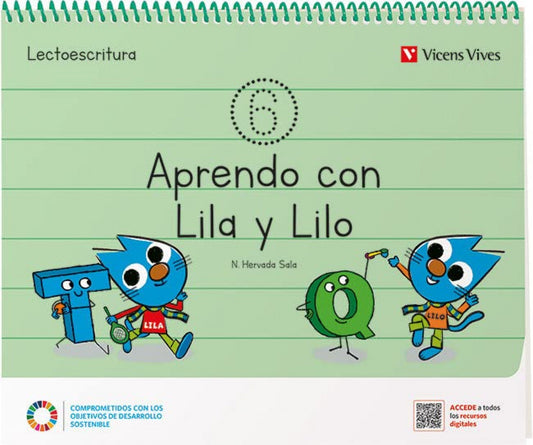 APRENDO CON LILA Y LILO CUADERNO 6