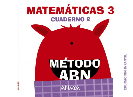 nivel III cuaderno matemáticas 2 abn infantil 5 años