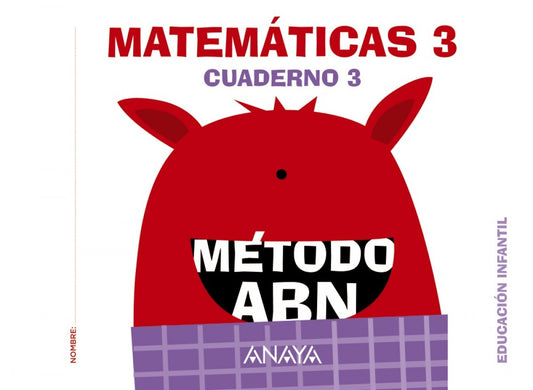 nivel III cuaderno matemáticas 3 abn infantil 5 años