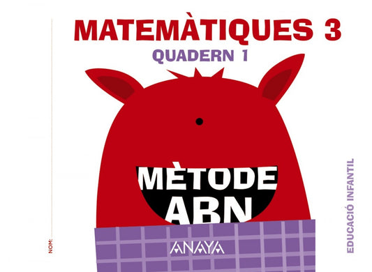 quadern matematiques 1 *abn* infantil 5 anys 2016