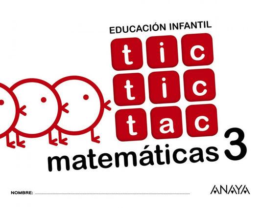 TIC TIC TAC 3 MATEMÁTICAS 5 AÑOS