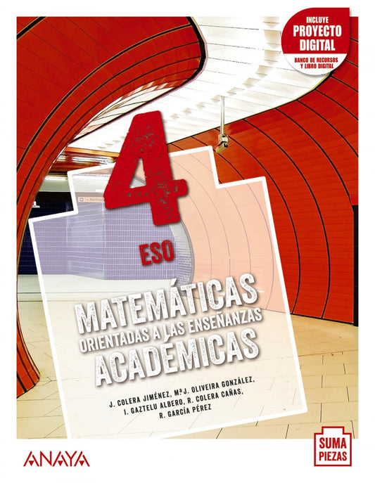 ESO 4 MATEMÁTICAS ORIENTADAS A LAS ENSEÑANZAS ACADÉMICAS (AND). + DUAL FOCUS.202