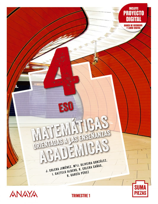 ESO 4 MATEMÁTICAS ORIENTADAS A LAS ENSEÑANZAS ACADÉMICAS (AND). TRIMESTRES.2021