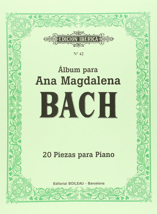 Álbum ana magdalena bach:20 piezas para piano