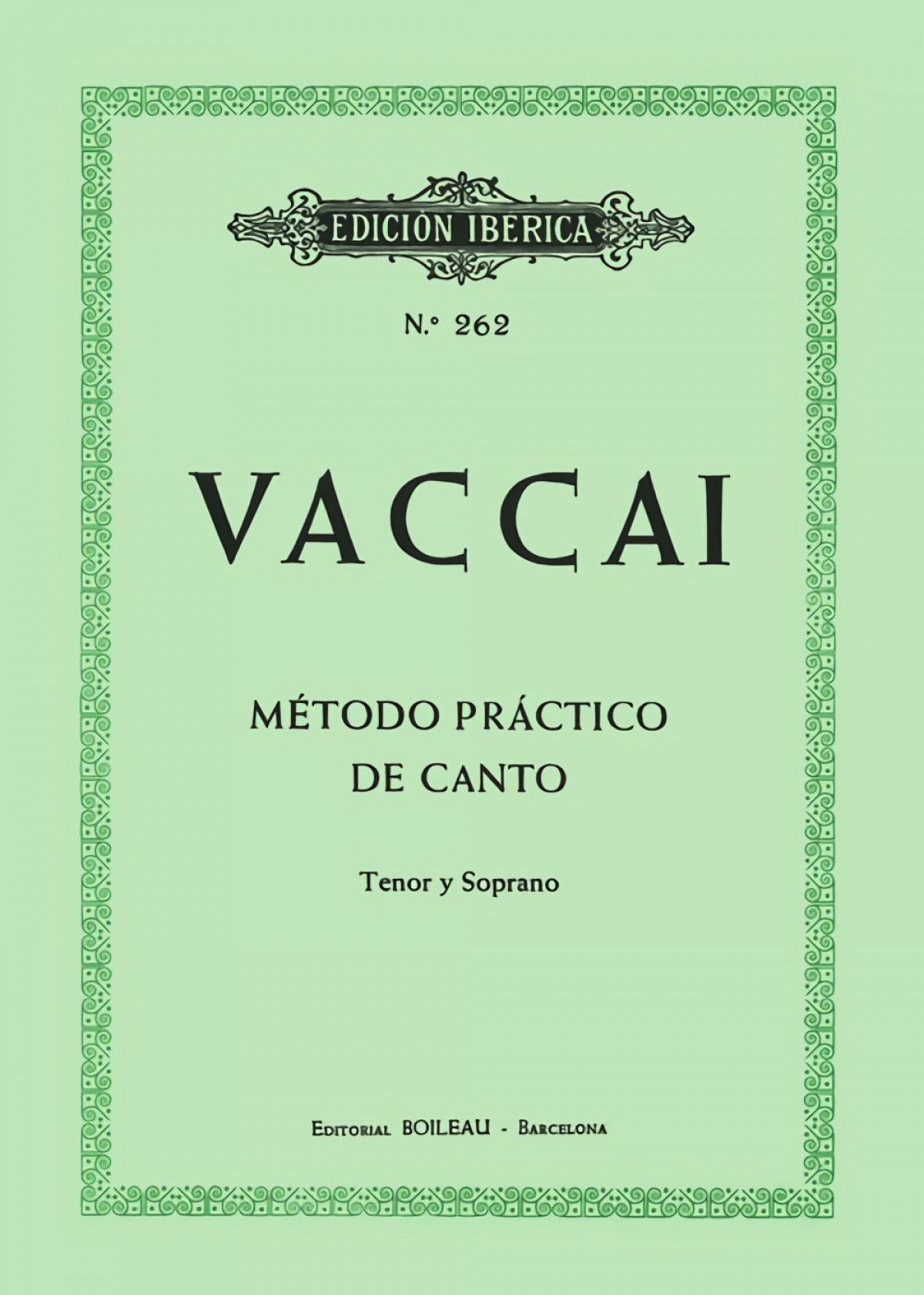 Método de canto (soprano y tenor)